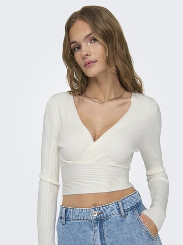 Pull-over 'HONOR' ONLY en blanc