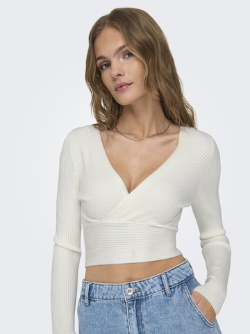 Pull-over 'HONOR' ONLY en blanc