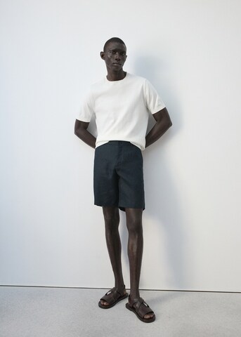 MANGO MAN Slim fit Pants 'Carp' in Blue