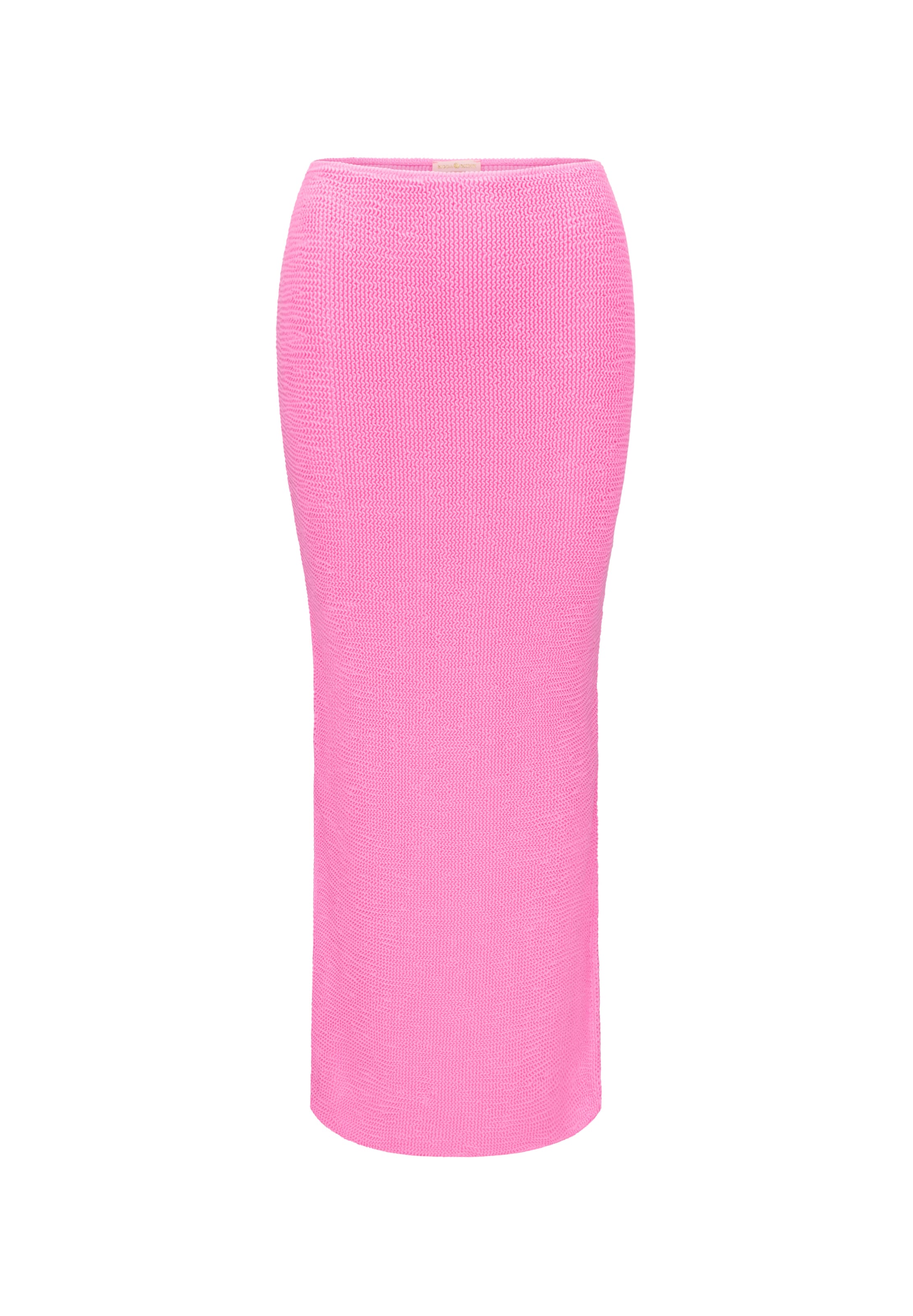 Moda Minx Maxirock 'Scrunch Long' in Pink: Vorderseite