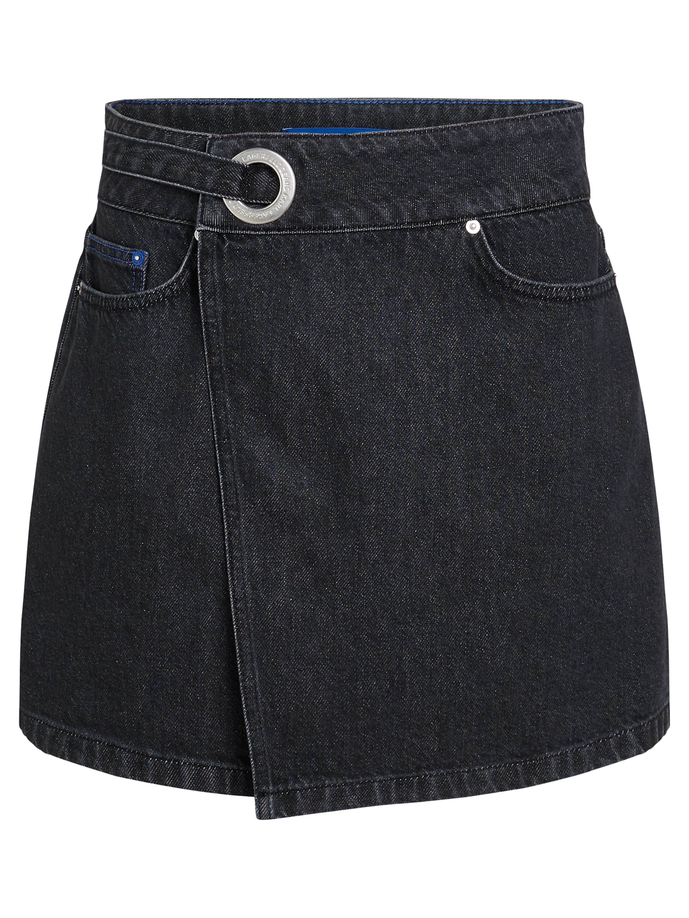 KARL LAGERFELD JEANS Szoknyák ' Eyelet ' - fekete: elől