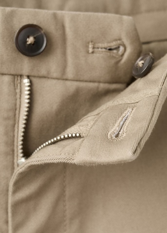 MANGO MAN Slim fit Chino Pants 'Barna' in Beige