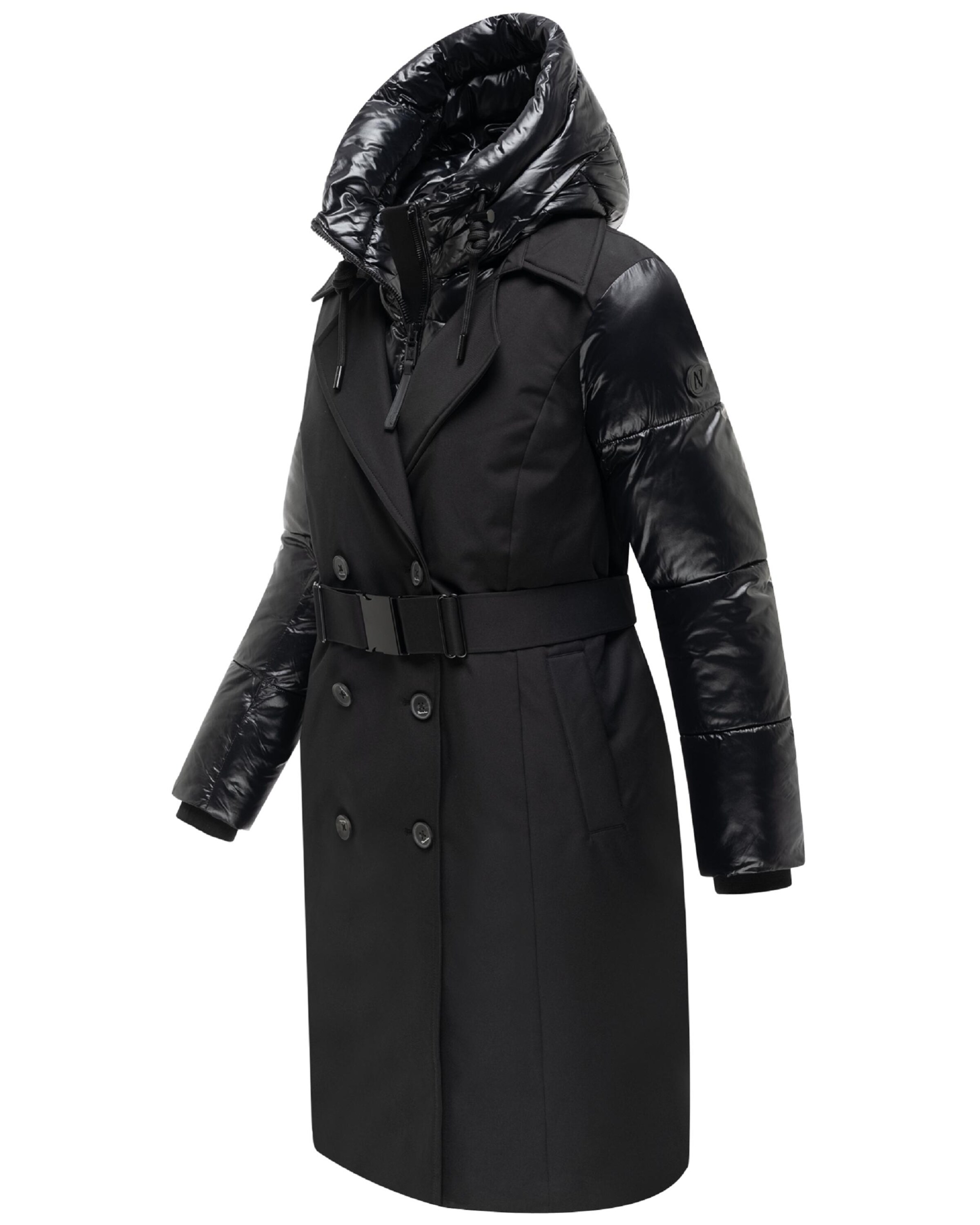 NAVAHOO Winter coat 'City-Glow 14' in Black