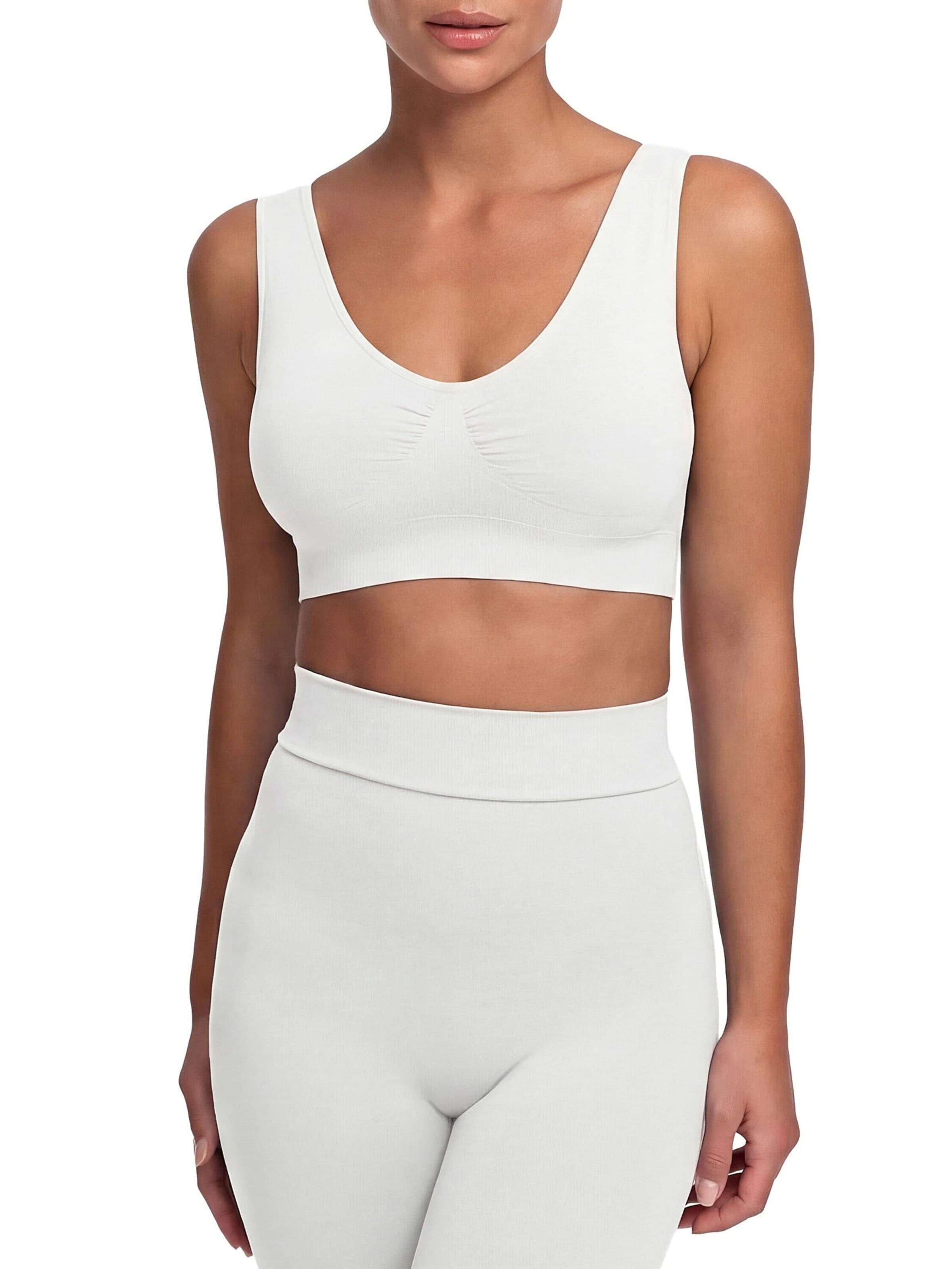 cfab (formerly creamy fabrics) Behå 'Comfy Bra' i vit: framsida