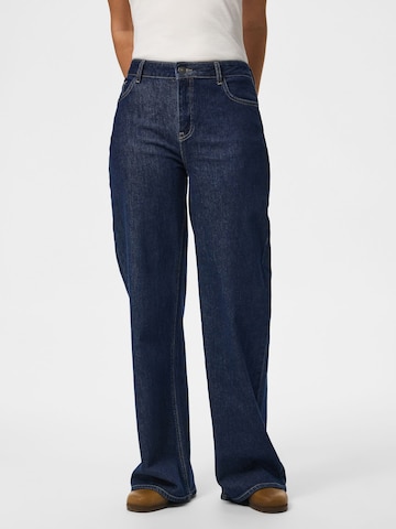 PIECES Wide leg Jeans 'PCSilke' in Blue: front