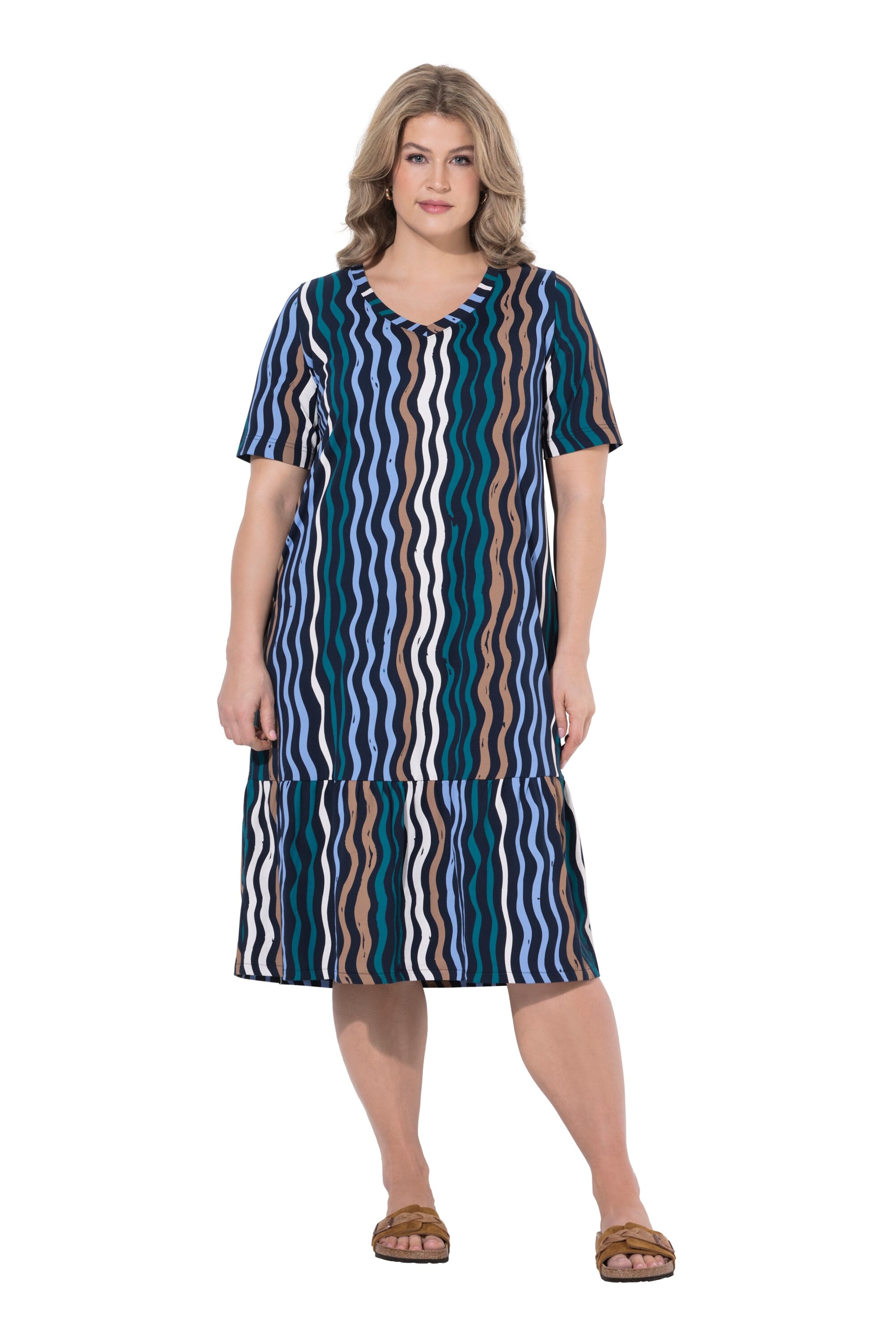 Ulla Popken Kleid in Mischfarben: Vorderseite