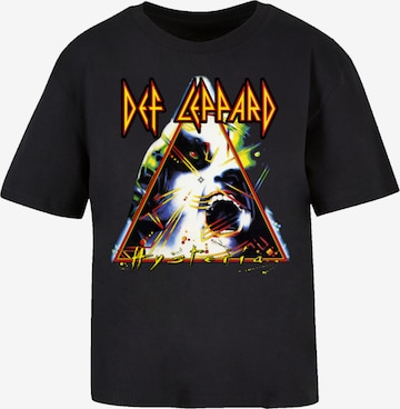 T-shirt 'Def Leppard Hysteria' F4NT4STIC en noir : devant