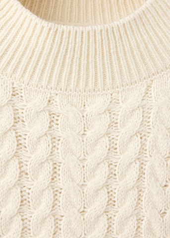 MANGO Tröja 'WIRES' i beige: framsida