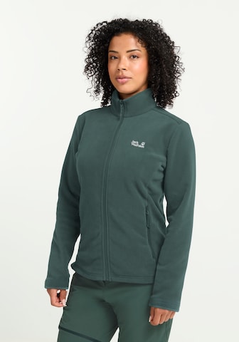 JACK WOLFSKIN Funktionsfleecejacke in Grün: Vorderseite