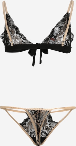 Triangle Ensemble de linge Nasty Gal en noir