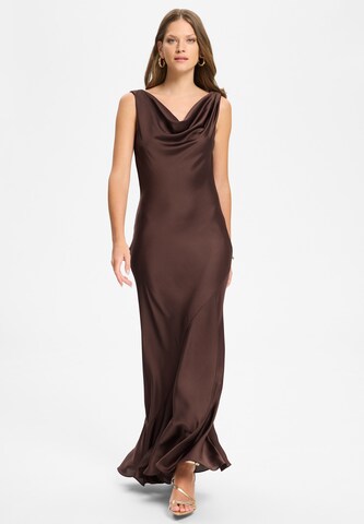 SWING Abendkleid in Braun: Vorderseite