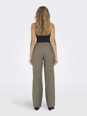 ONLY Wide leg Broek in Groen