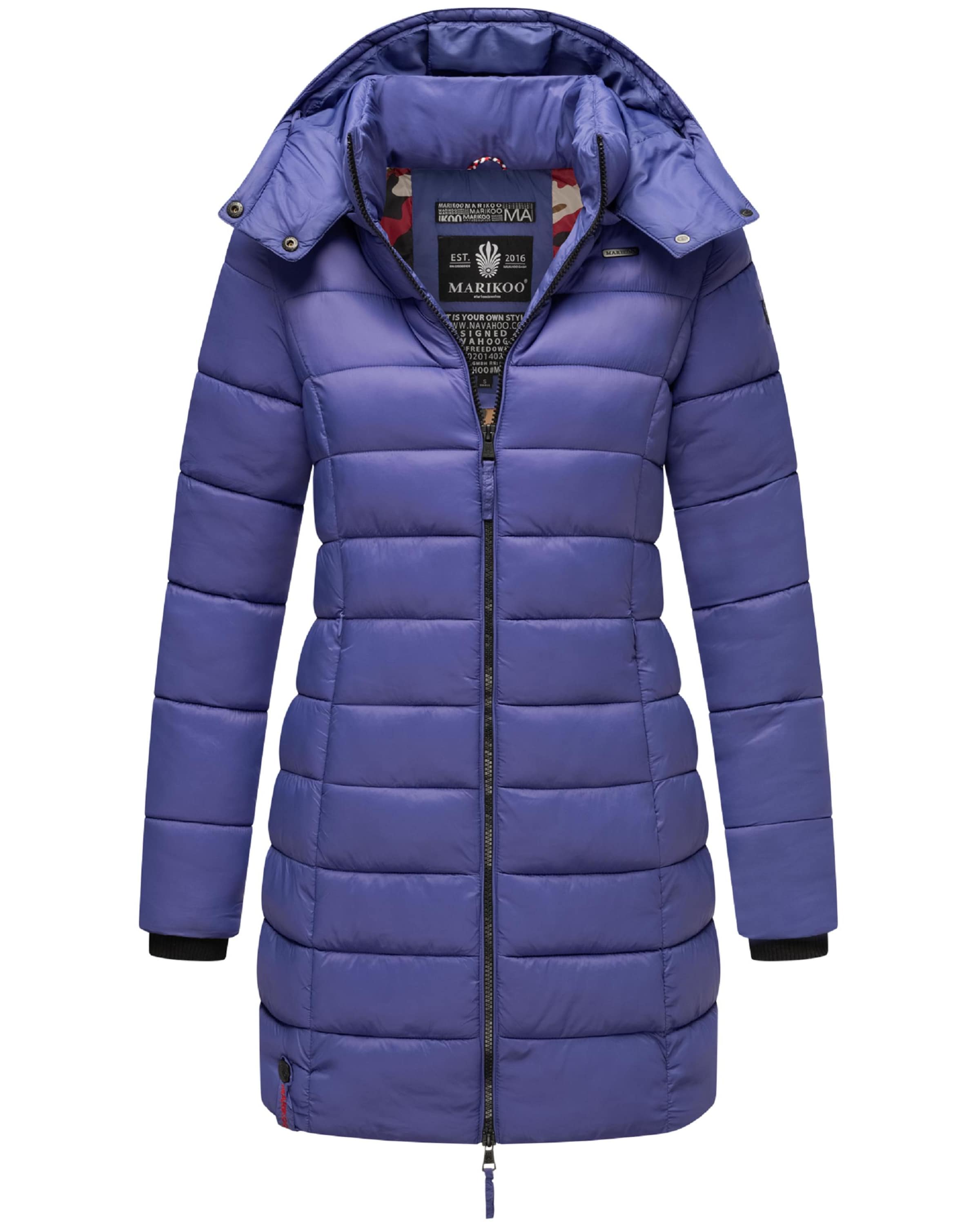 purpurinė MARIKOO Žieminis paltas 'Abendsternchen': priekis