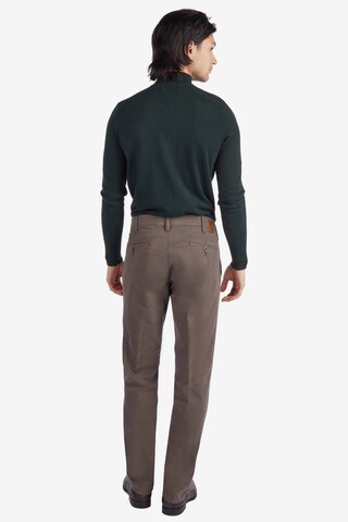 CLUB OF COMFORT Regular Chino Pants 'GARVEY' in Brown