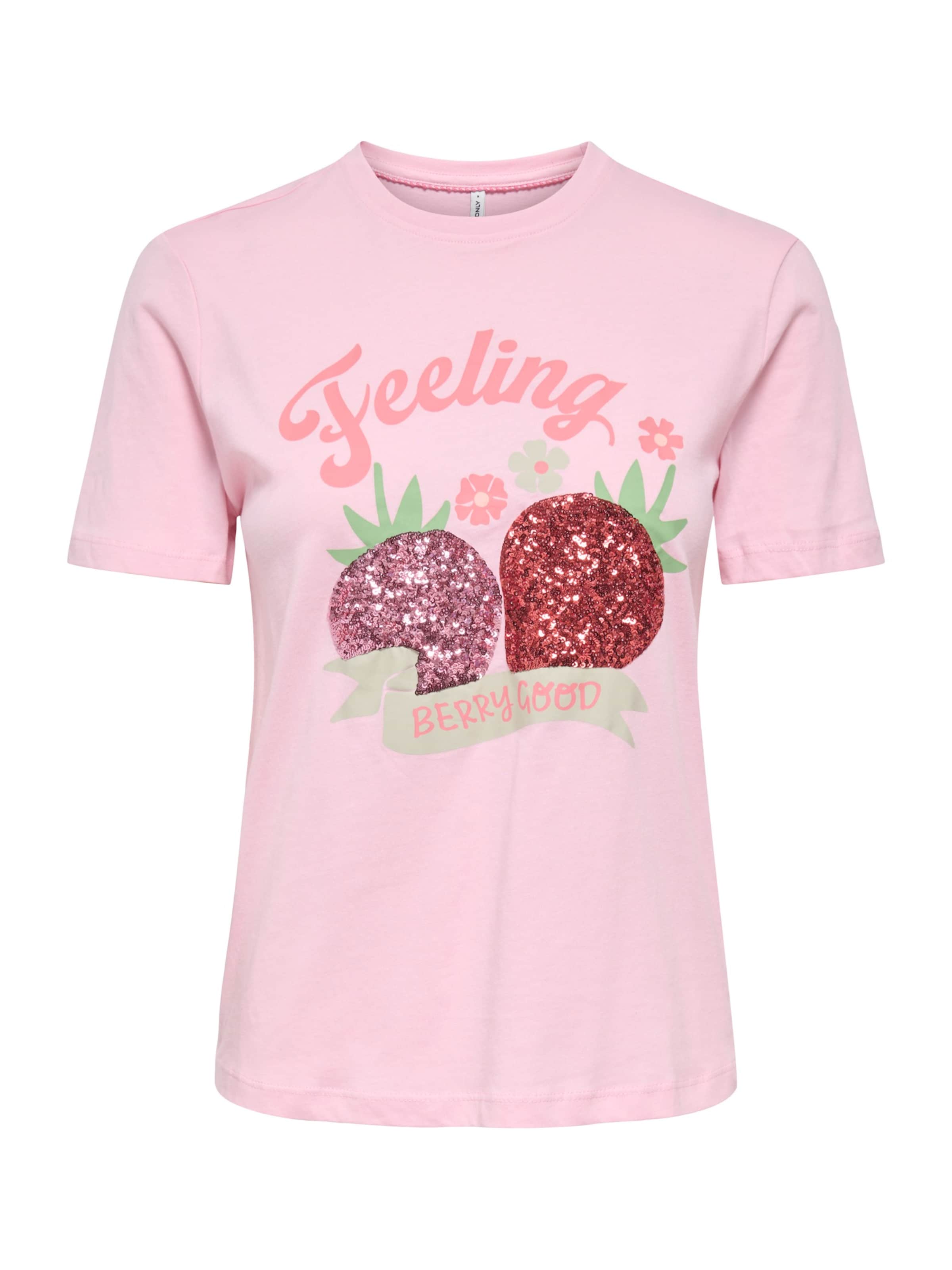 ONLY - Camiseta 'ONLKITA' en rosa: frente