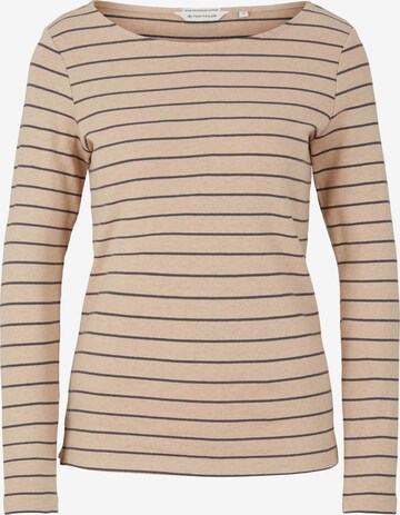 TOM TAILOR T-shirt i beige: framsida