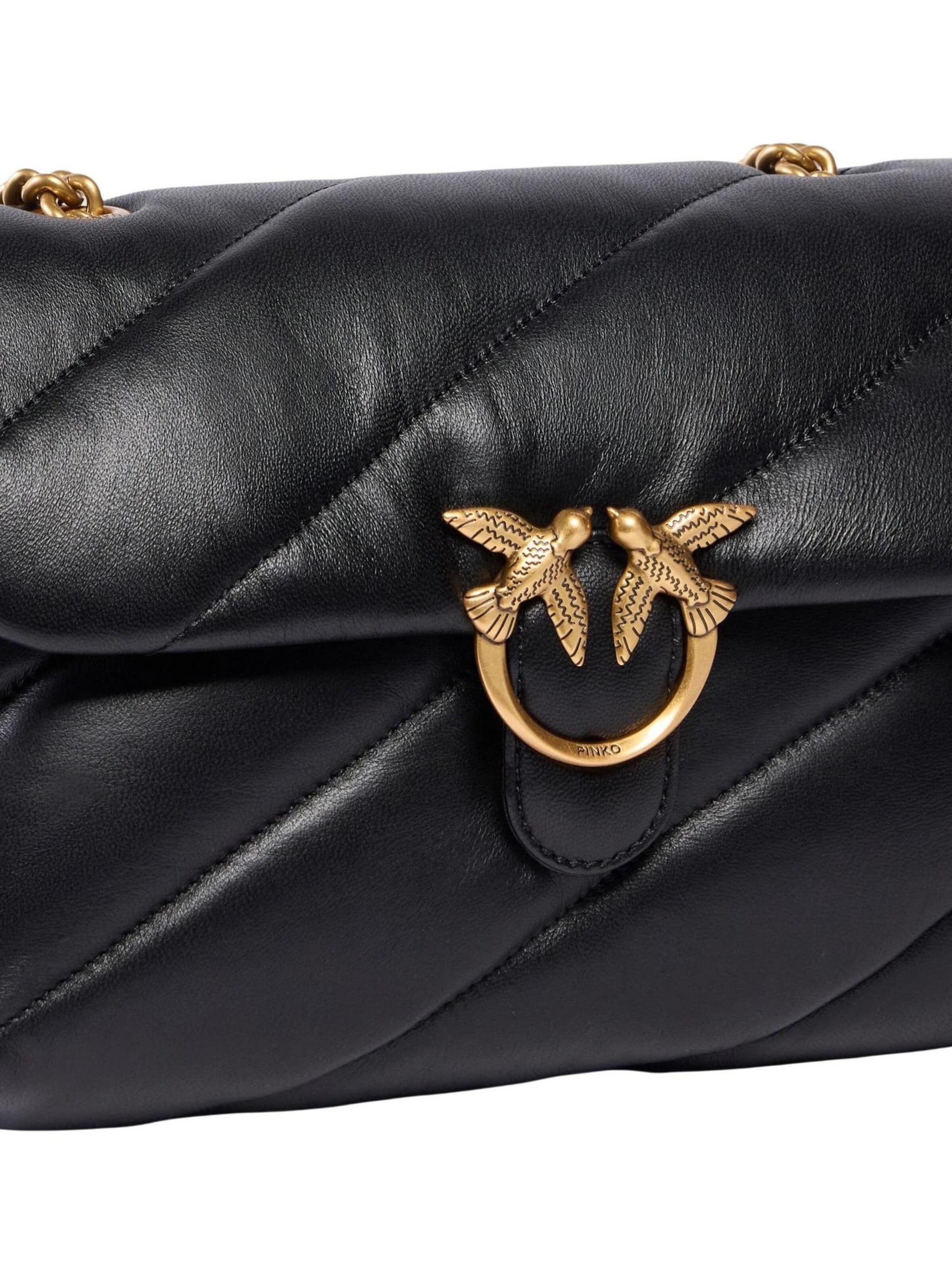 PINKO - Bolso de hombro 'LOVE PUFF CLASSIC SMALL B. SHE 107616 A0F2' en negro