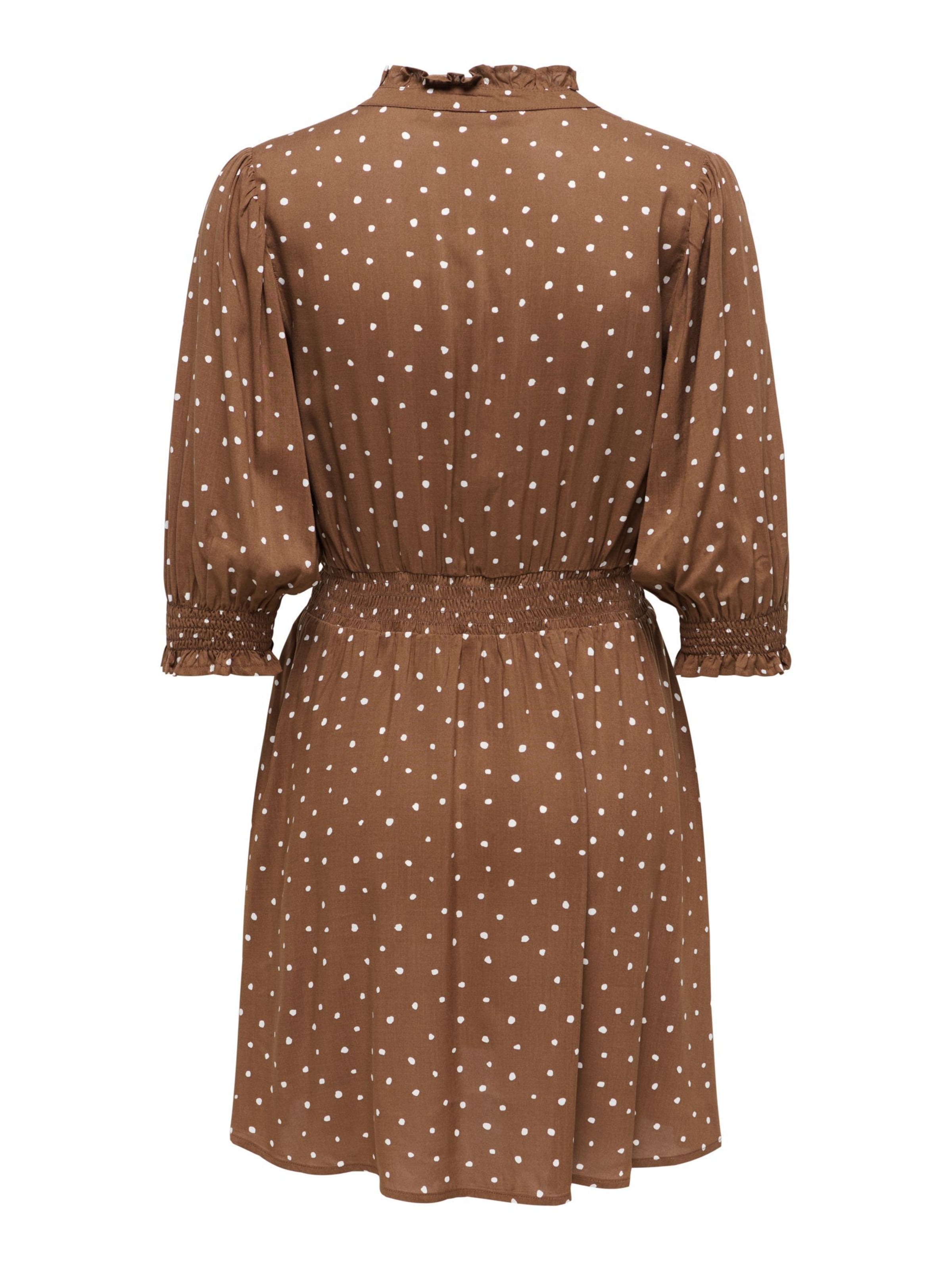 ONLY Shirt dress 'ONLRaya' in Brown