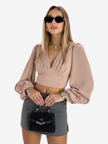 Elara Bluse in Pink: Vorderseite