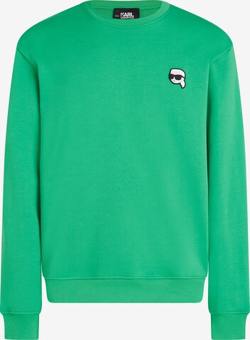 Sweat-shirt 'Ikonik 2.0' Karl Lagerfeld en vert : devant