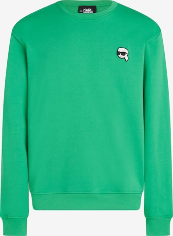 Karl Lagerfeld Sweatshirt 'Ikonik 2.0' in Green: front