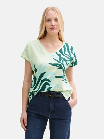 TOM TAILOR Shirt in Green: front