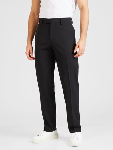 Tiger of Sweden Regular Pleated Pants 'TENSE' in Black: front