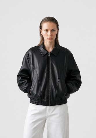 Veste mi-saison Vertere Berlin en noir : devant