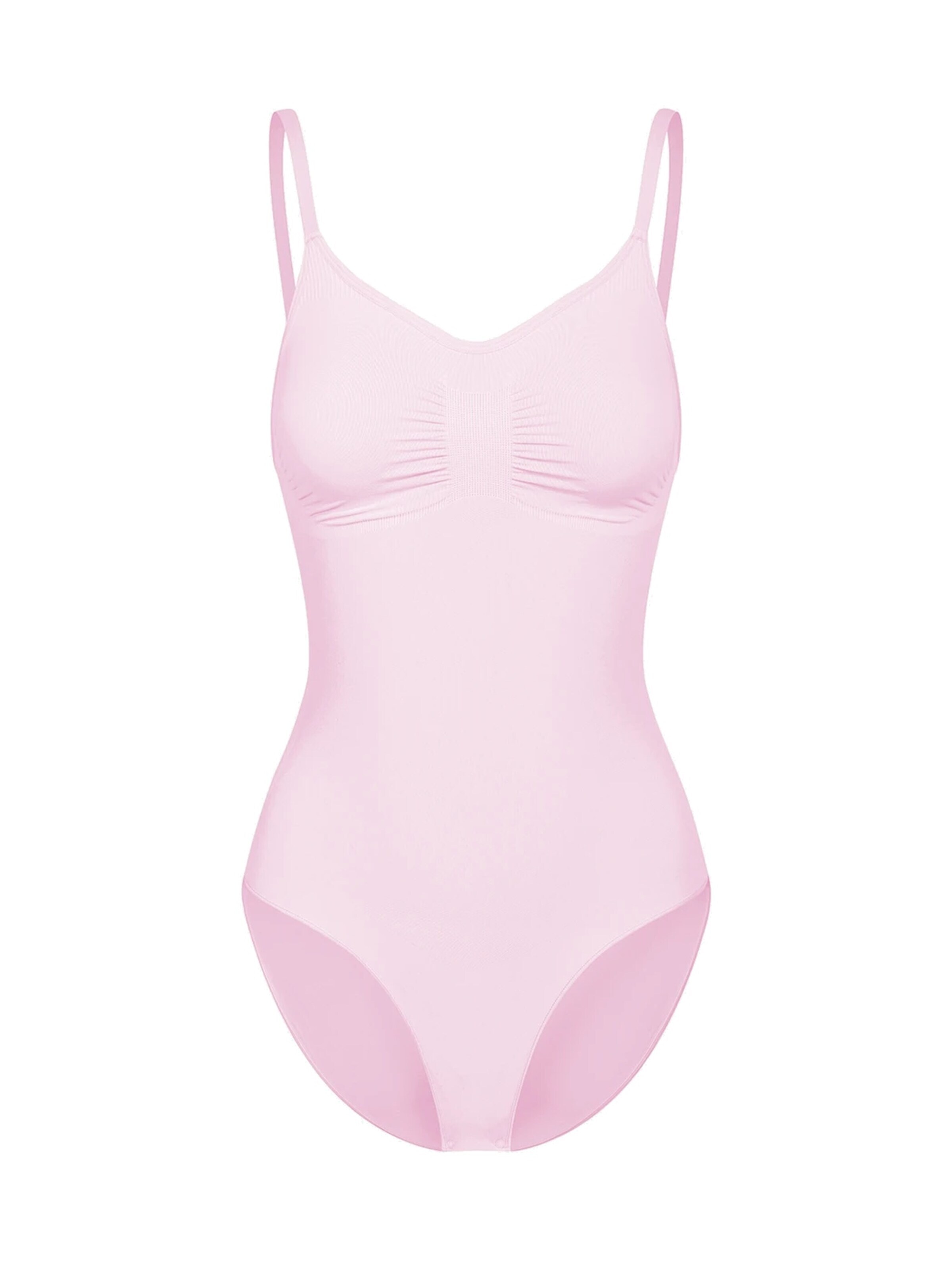 cfab - Body moldeador 'Bodysuit Sculpting Shapewear mit Slip' en rosa: frente