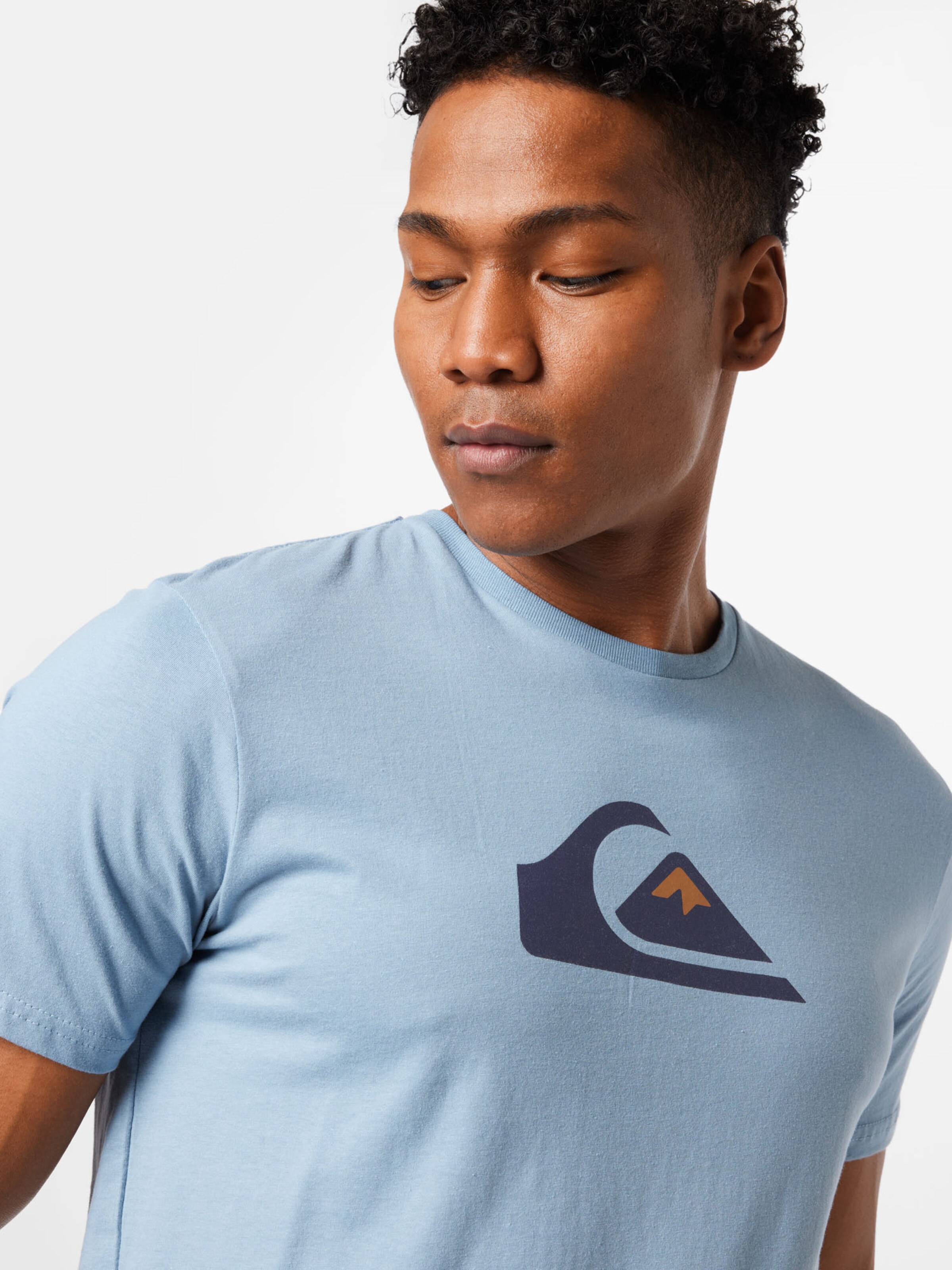 Homme T-Shirt fonctionnel QUIKSILVER en Bleu Clair, Bleu Foncé 