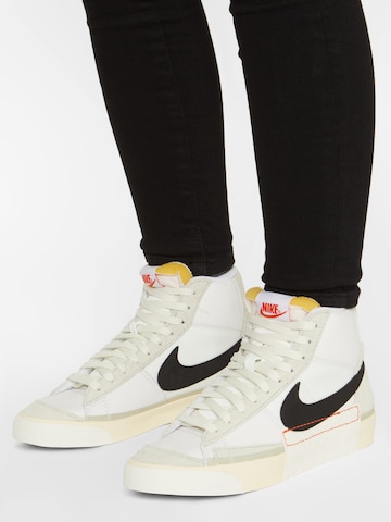 Nike Sportswear Sneakers hoog 'Blazer Mid Pro Club' in Wit: voorkant