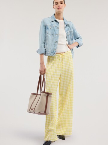 Wide Leg Pantalon Trussardi en jaune