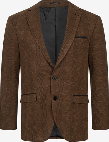 Indumentum Slim fit Suit Jacket in Brown: front