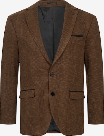 Indumentum Slim fit Suit Jacket in Brown: front