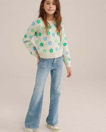 WE Fashion Flared Jeans in Blue