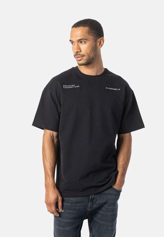 Maglietta 'Tucker' di Elias Rumelis in nero: frontale