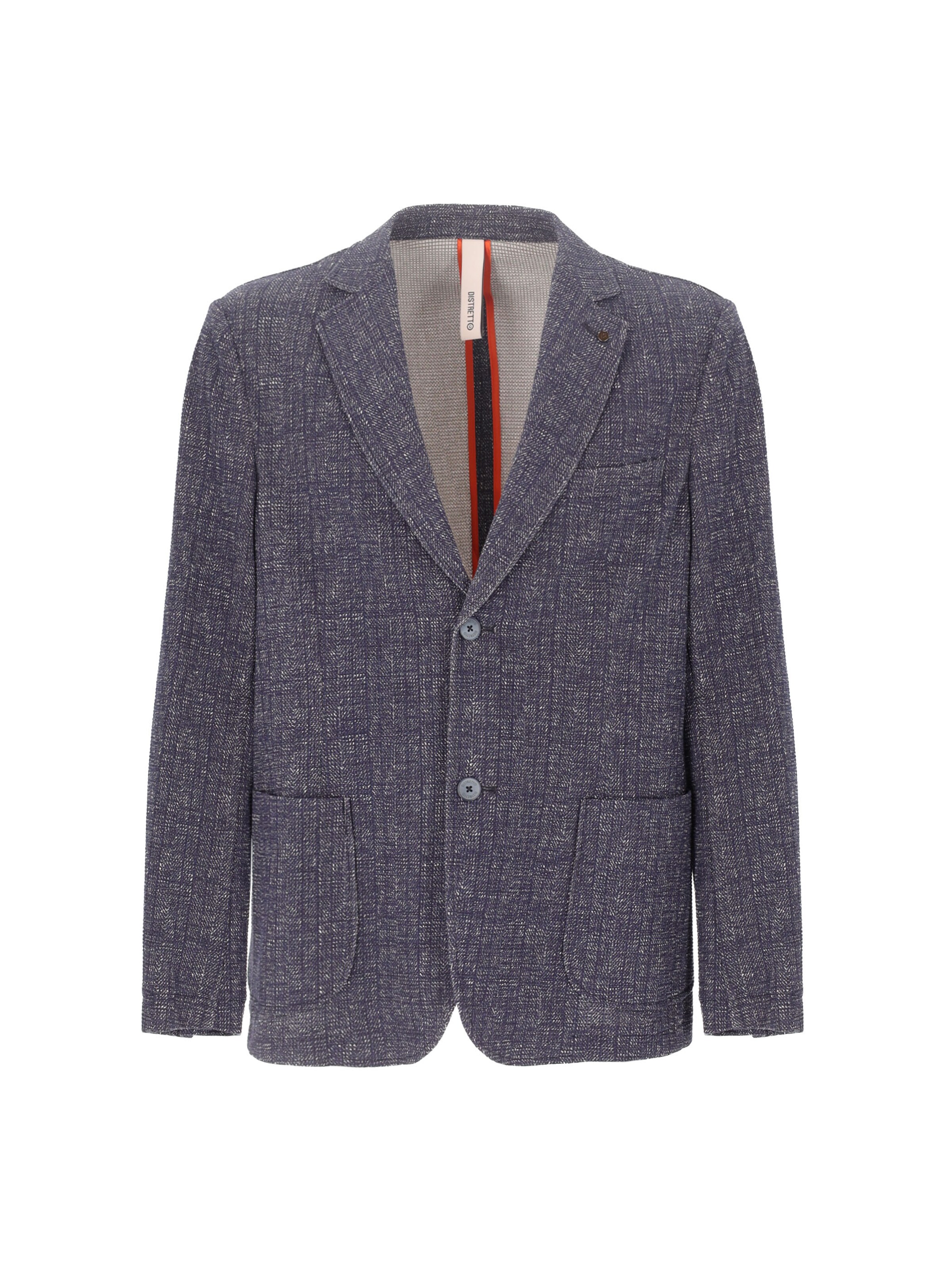 Distretto12 Regular Fit Sakko 'Darwin' in Blau: Vorderseite