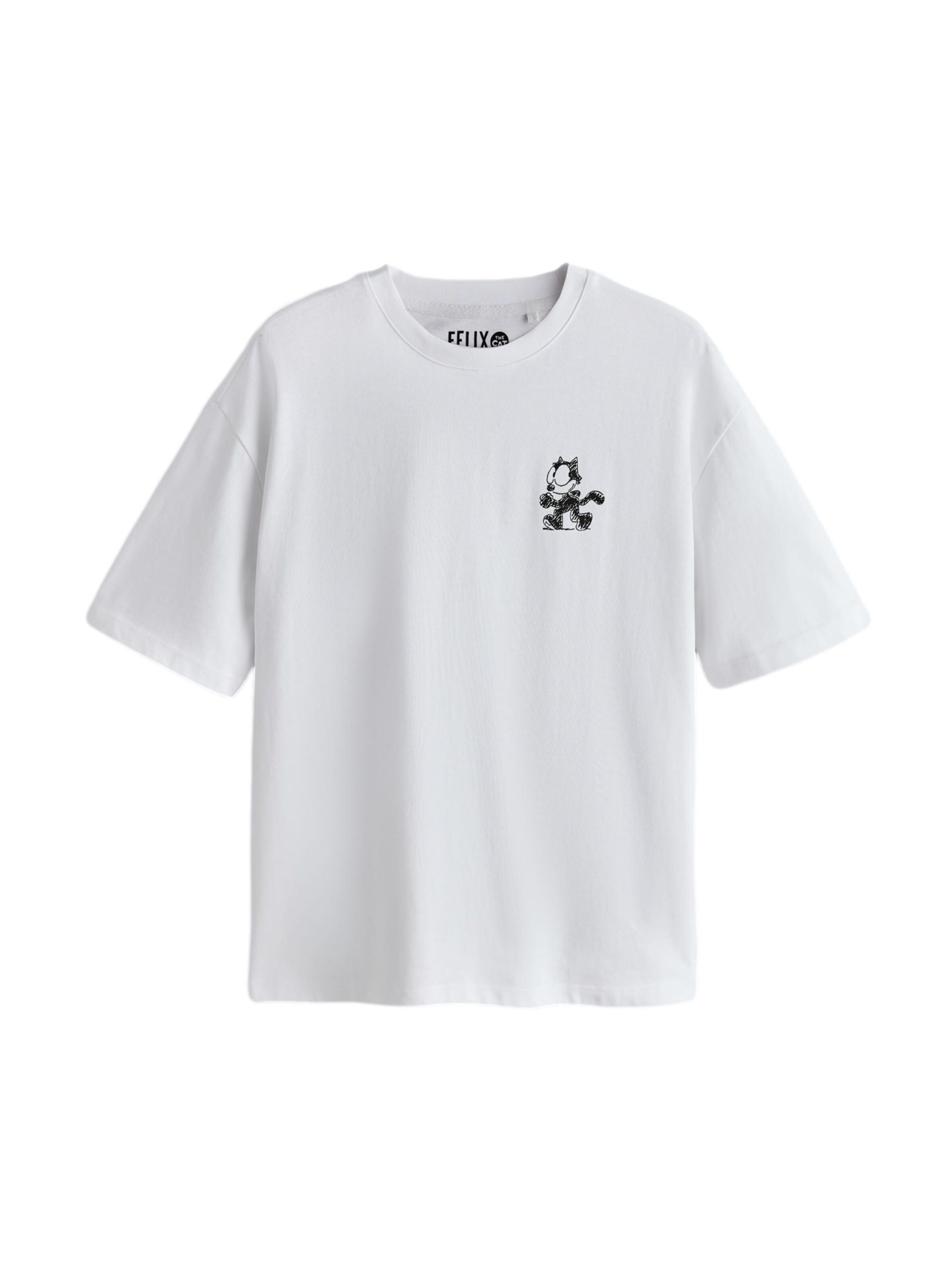 Next Футболка 'Felix The Cat' в Белый: спереди