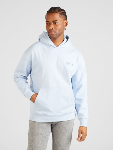 Tommy Jeans Sweat jacket in Blue: front