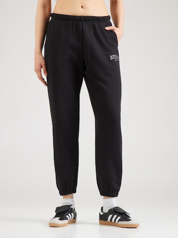 Reebok Zúžený Sportovní kalhoty 'Chenille' – černá: přední strana