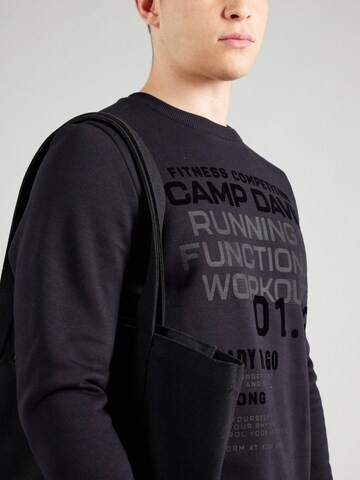 CAMP DAVID Sweatshirt 'Fitness Challenge' in Black