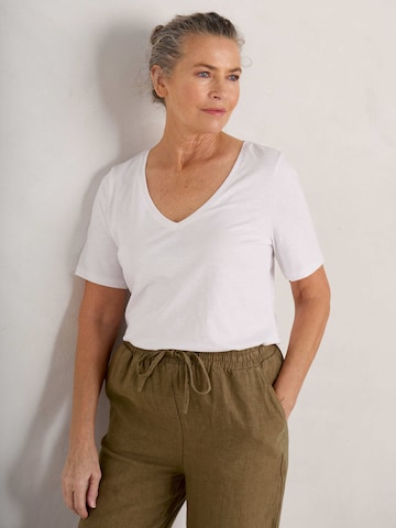 Seasalt Cornwall Tričko 'Burdock' – bílá: přední strana