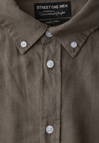 Street One MEN Regular Fit Hemd in Braun