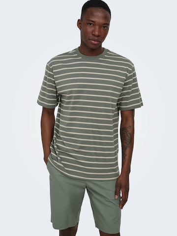 Only & Sons Szabványos Nadrág 'ONSKAL' - zöld