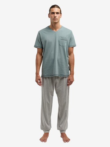 BRUNO BANANI Pyjama kort 'BURKE' in Grijs: voorkant