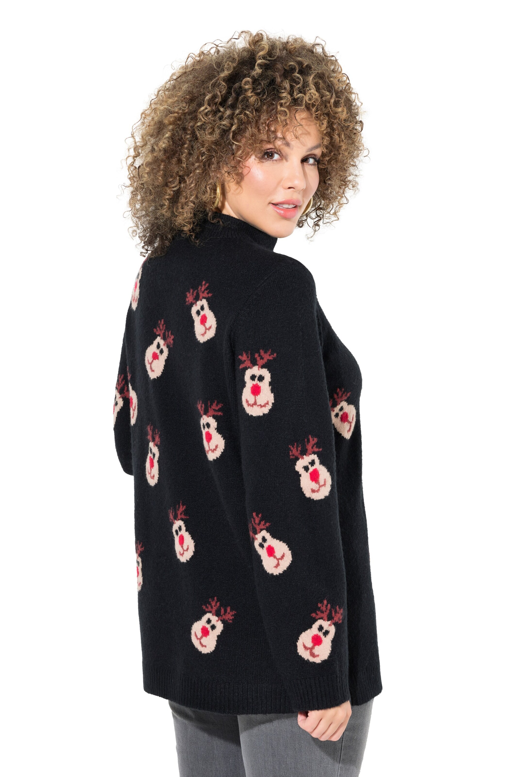 Ulla Popken Pullover in Schwarz