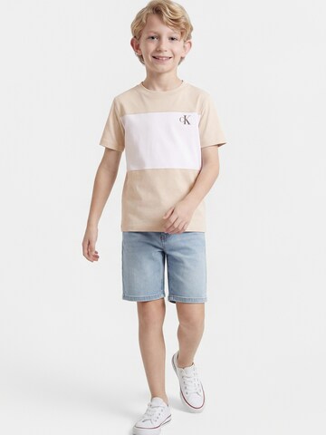 Calvin Klein Jeans - Camiseta en beige: frente