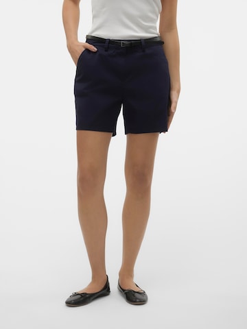 VERO MODA Normální Chino kalhoty 'FLASHINO' – modrá: přední strana