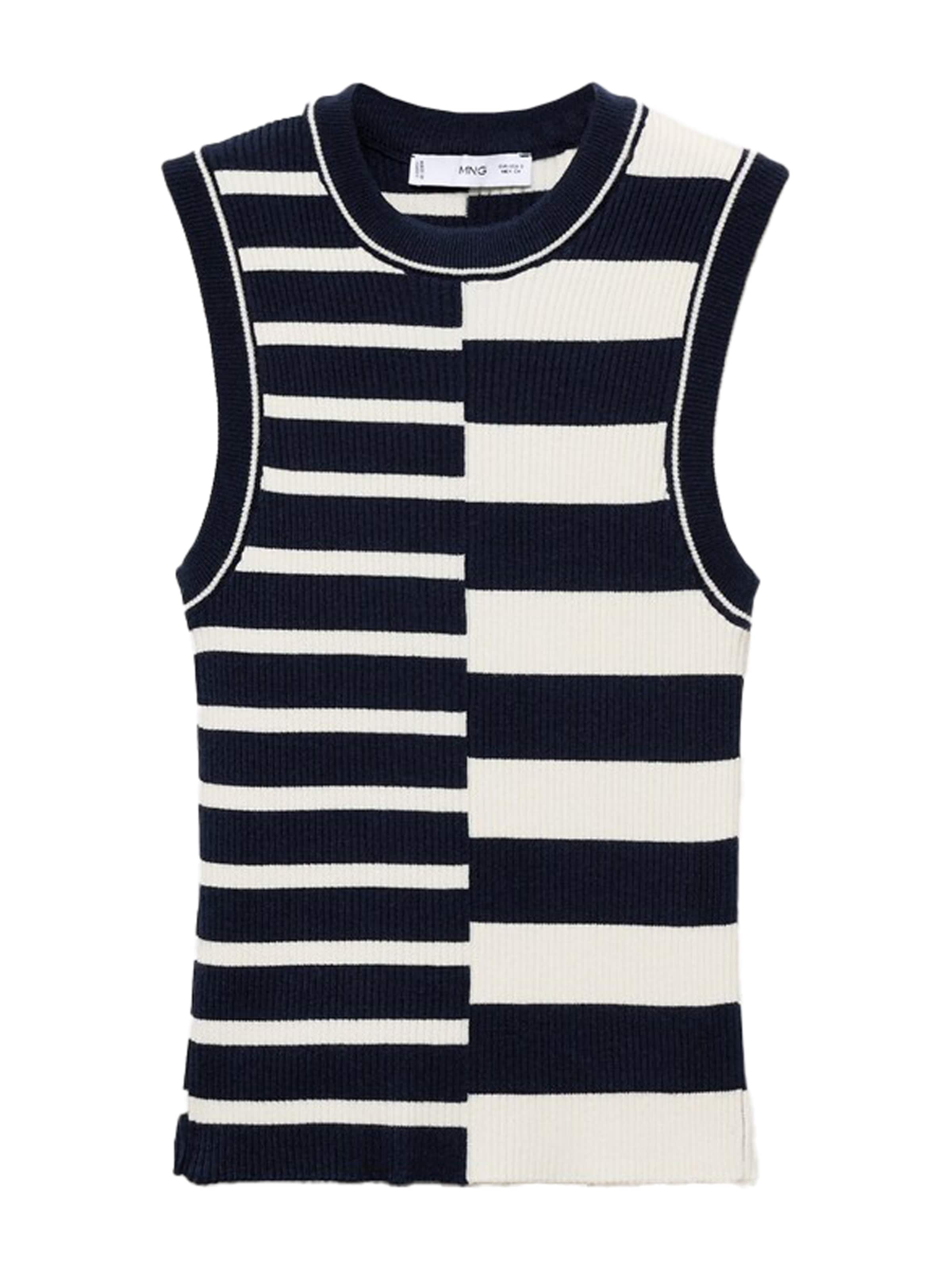 MANGO Knitted top 'ZUNGA' in Blue: front