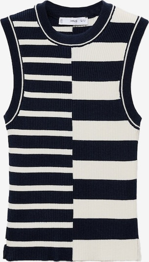 MANGO Neuletoppi 'ZUNGA' värissä laivastonsininen / valkoinen, Tuotenäkymä